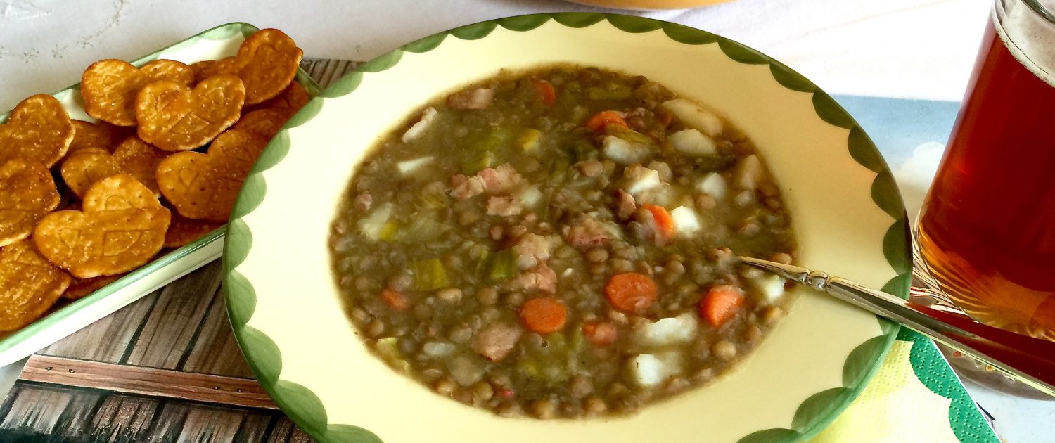 Traditional German Lentil Soup