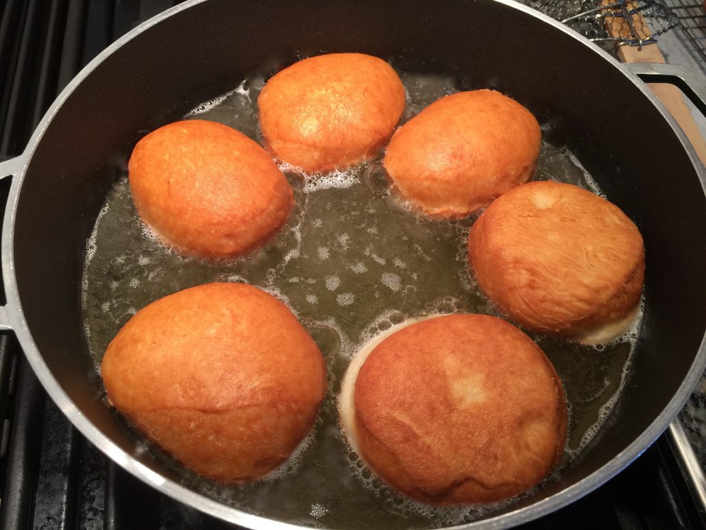 Baking original German doughnut recipe