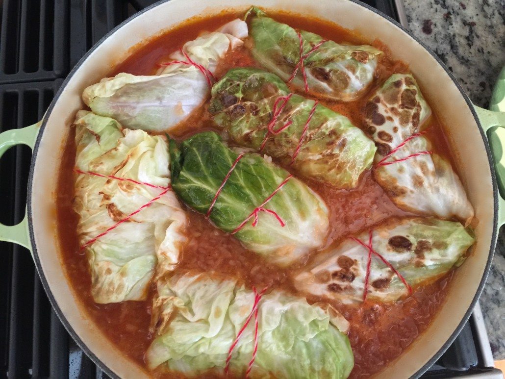 Preparation of German Cabbage Rolls