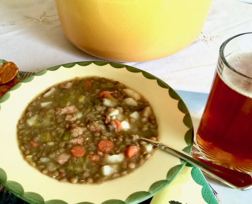 Traditional German Lentil Soup