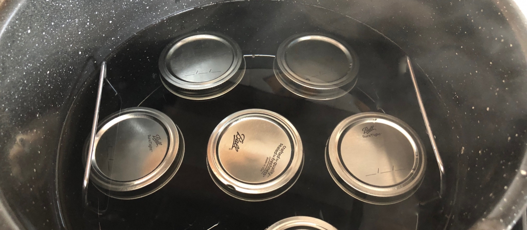 Canning of jam and jellies