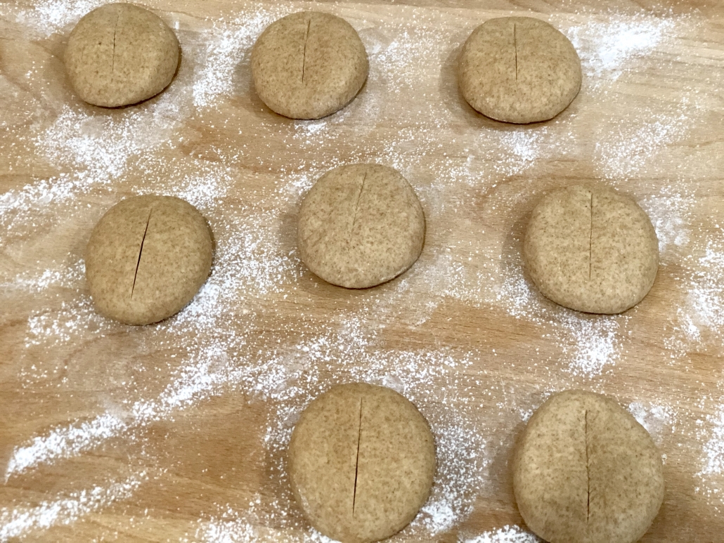 Cutting the rolls