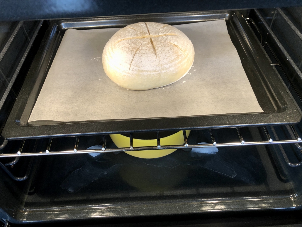 Baking of the Quark Bread Boule