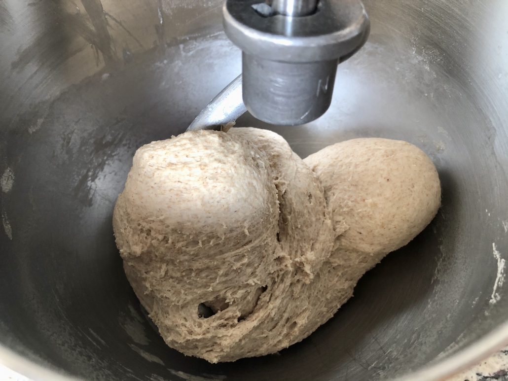 Preparation of the dough for the Authentic German Bread
