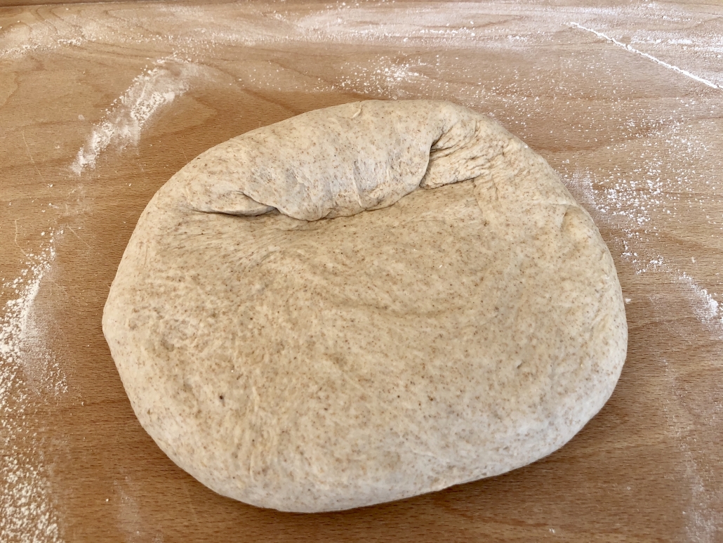 Folding of the dough