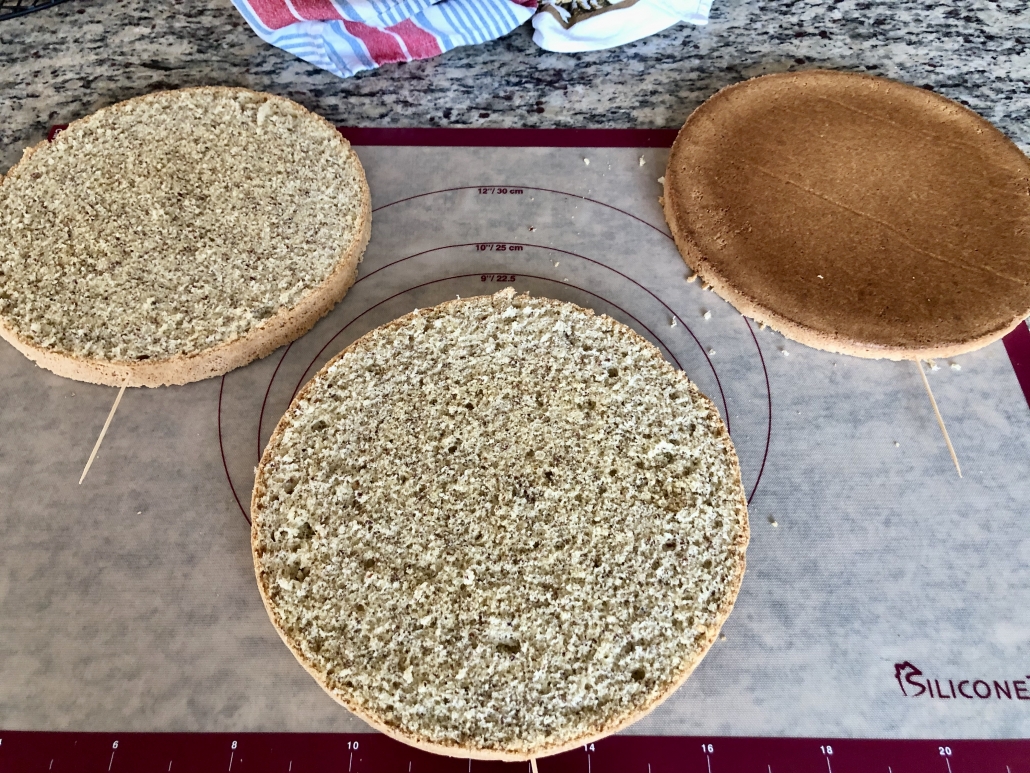 Cutting the Hazelnut Cream Cake