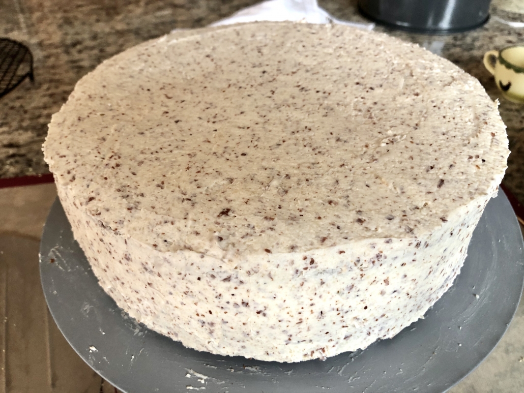 putting the cake together